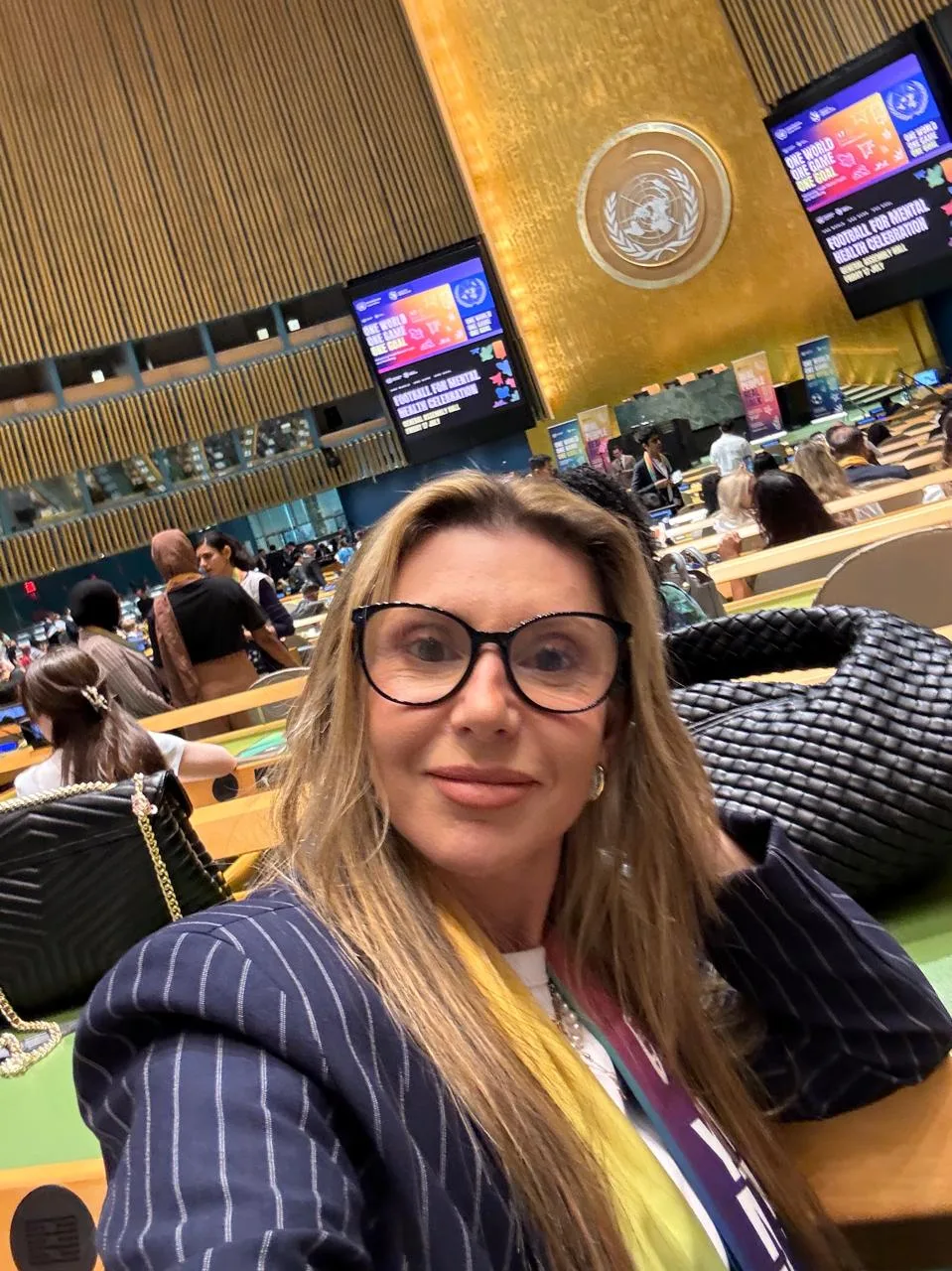 Andréia Batista na Assembleia Geral da ONU
